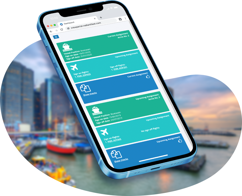 Crew portal seafarers mobile app